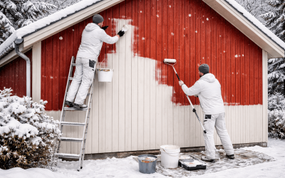 Går det att måla om fasaden när det snöar?
